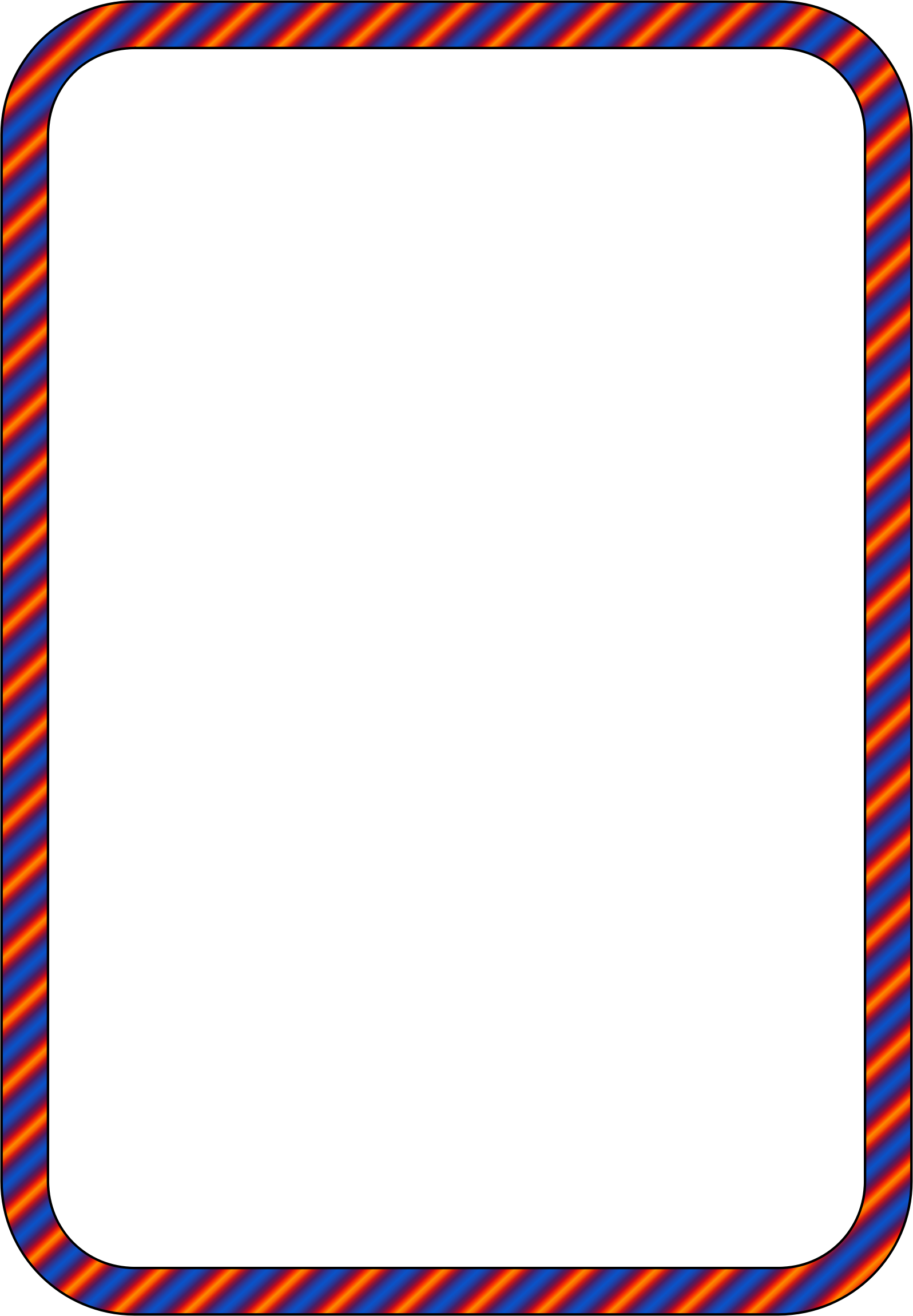 Orange Clipart Borders (1596x2300), Png Download