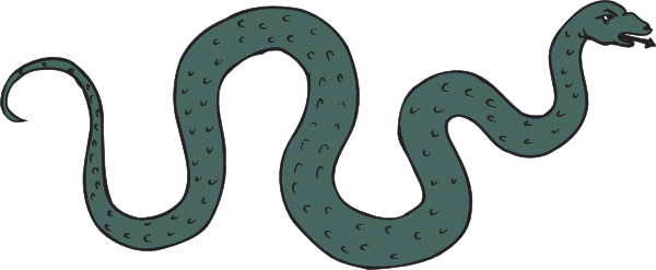 How To Set Use Green Slithering And Hissing Snake Icon - Snake Slithering Clipart (600x247), Png Download