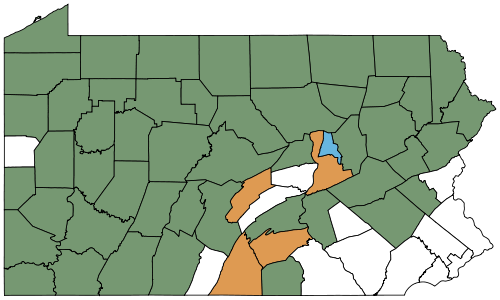 May Be Confused With - Map Of Pennsylvania (500x300), Png Download
