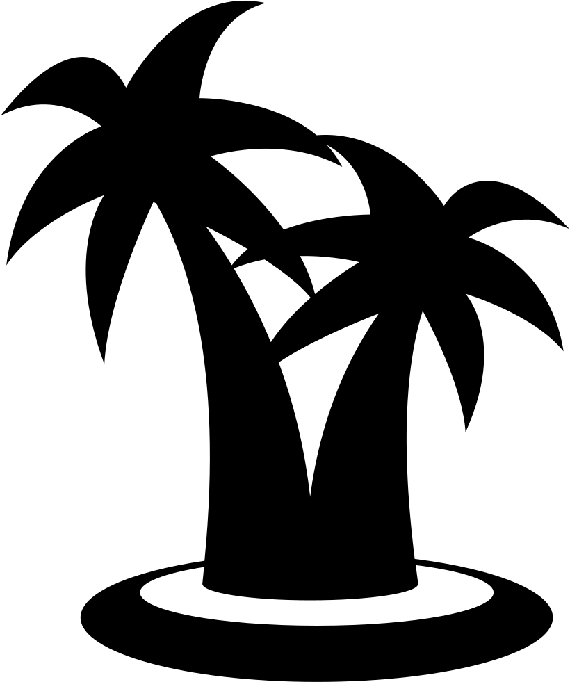 Palm Trees Couple Comments - Icon (820x981), Png Download