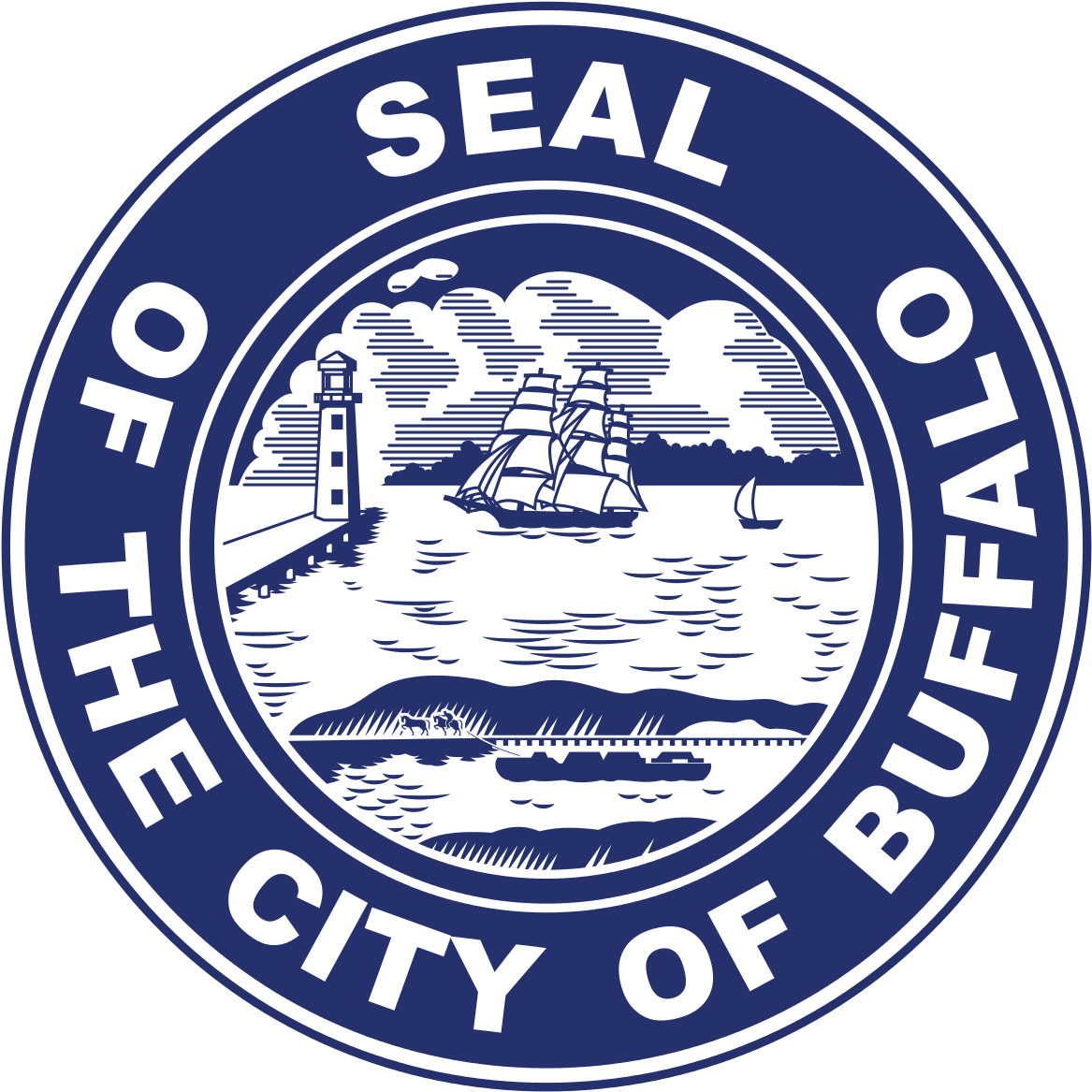 Seal Of Buffalo, New York - Seal Of The City Of Buffalo (1024x1024), Png Download