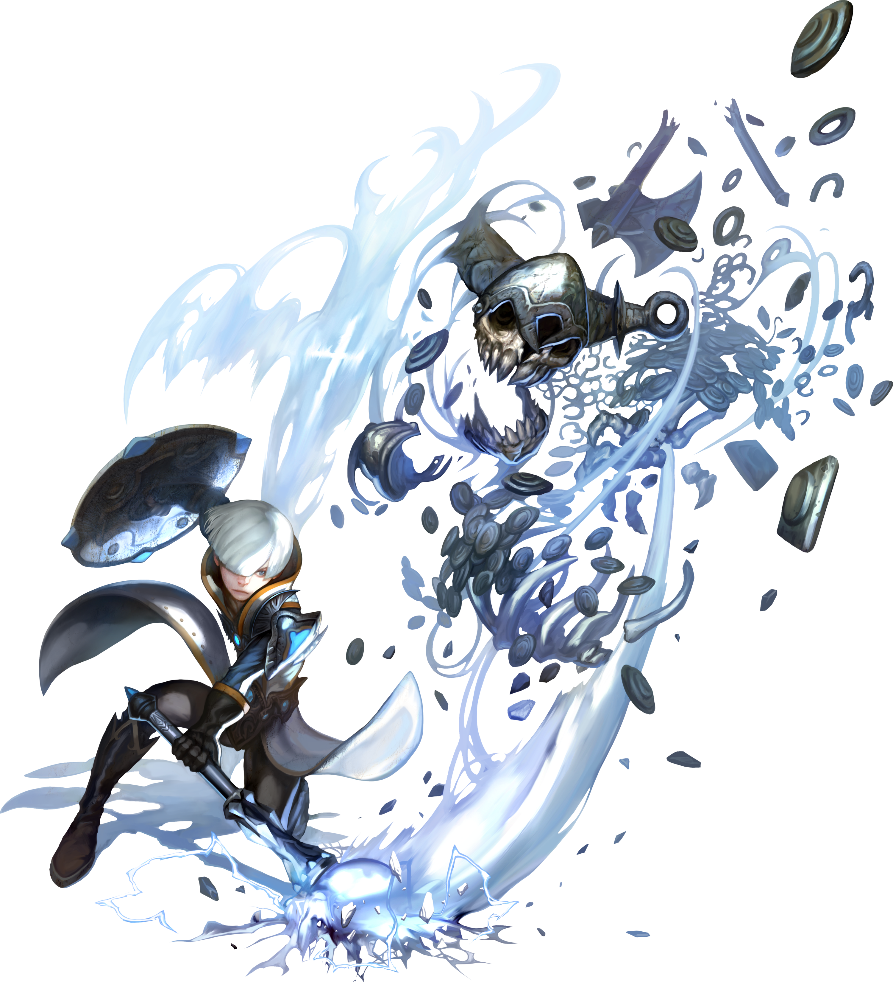 Priest Etama - Dragon Nest Cleric Paladin (3000x3296), Png Download