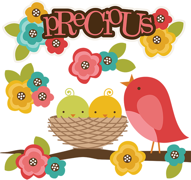 Precious Svg Bird Clipart Svg Cute - Bird In Nest Clipart (648x613), Png Download