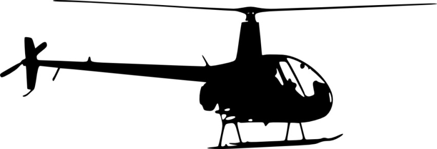 Free Png Helicopter Side View Silhouette Png Images - Helicopter Silhouette Icons Transparent (850x290), Png Download