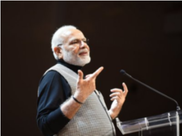 Pm Addresses Indian Community In Stockholm (449x269), Png Download