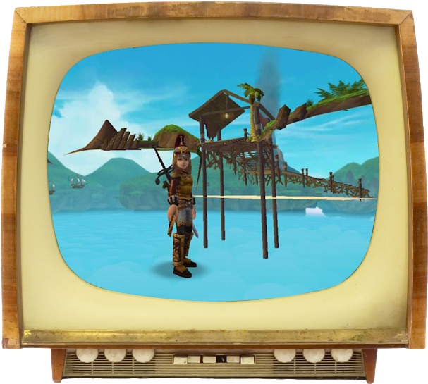 Pirates That Are Affected By The Oddities Of The Twilight - Old Tv (640x594), Png Download