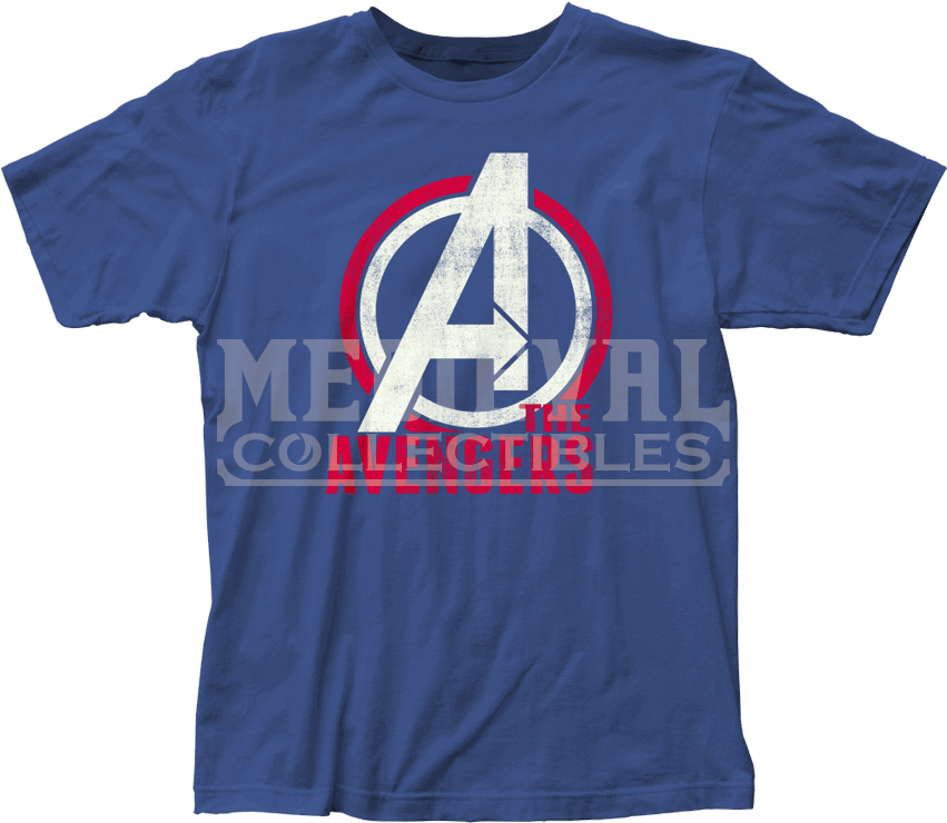 The Avengers Logo Blue T-shirt - Beevis And Butthead Shirt (850x850), Png Download