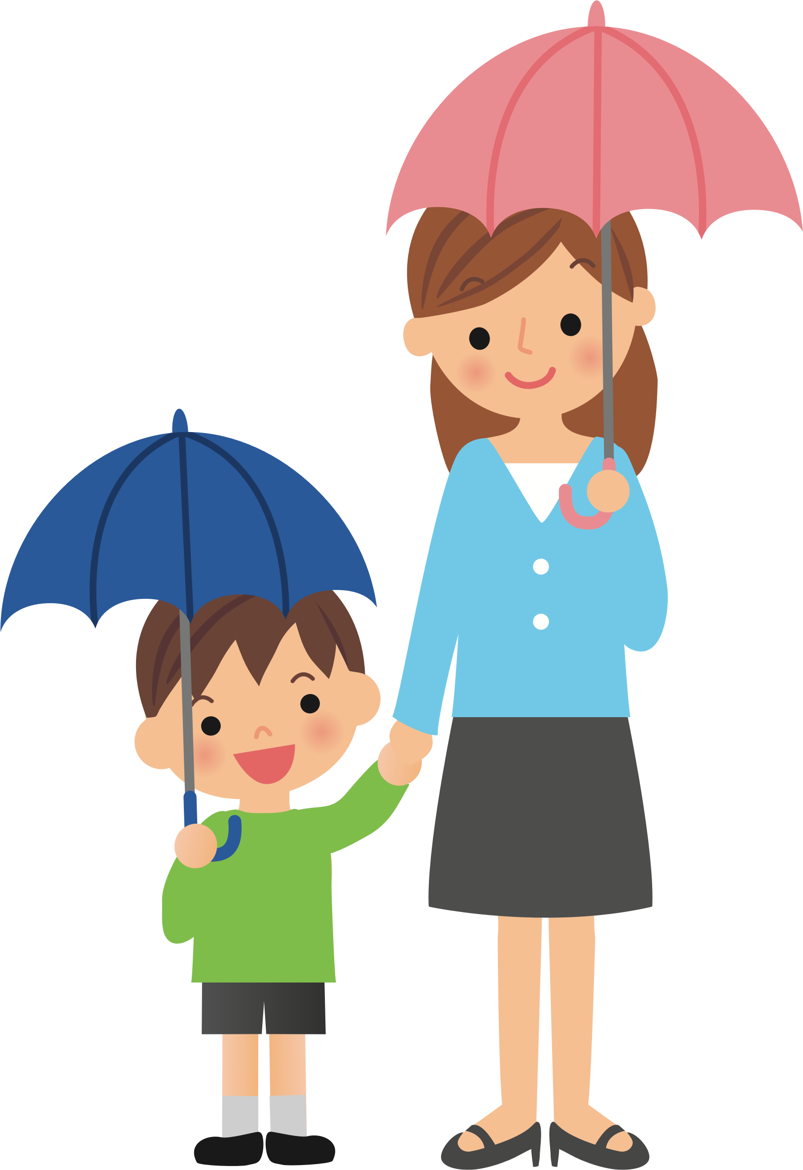Big Image - Person With Umbrella Clipart (1629x2372), Png Download