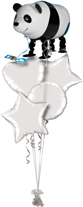 Panda Airwalker Pet Air Walkers Balloon - My Own Pet Balloons Panda Animal (286x686), Png Download