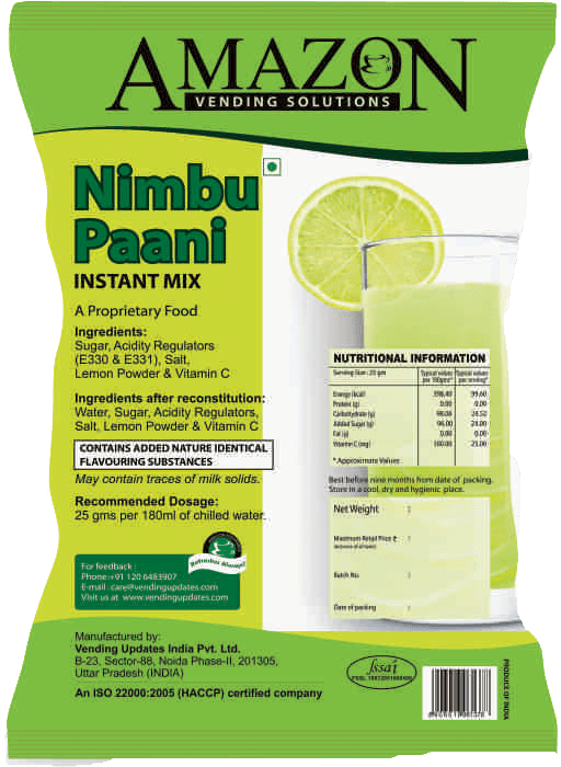 Amazon Nimbu Pani Instant Mix - Water (618x895), Png Download