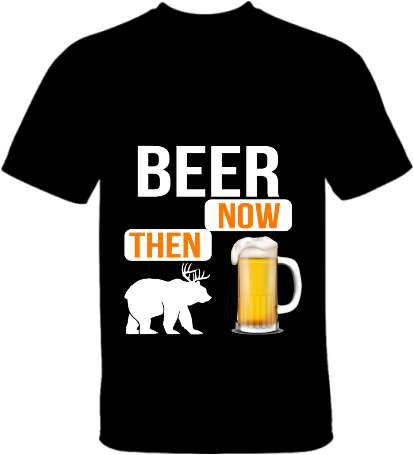Front Template 755 - Beer Deer Bear Funny Weekender Totes. By Artistshot (412x500), Png Download