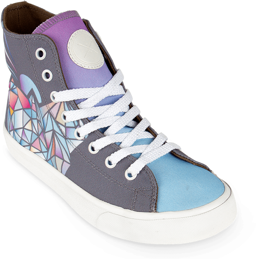 Women's Diamond Mountain High Top - Inkkas Diamond Mountain High Top (900x900), Png Download