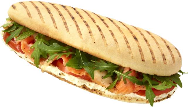 Burger Clipart Chicken Meat - Sandwich Panini (640x480), Png Download