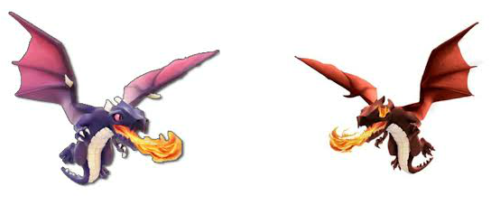 Clash Of Clans Dragon Level 3 (544x227), Png Download