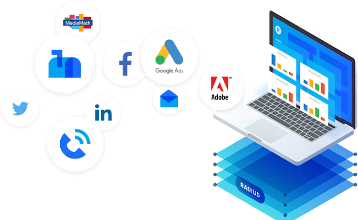 Radius' Depiction Of Multiple Data Sources For Its - Adobe (800x450), Png Download