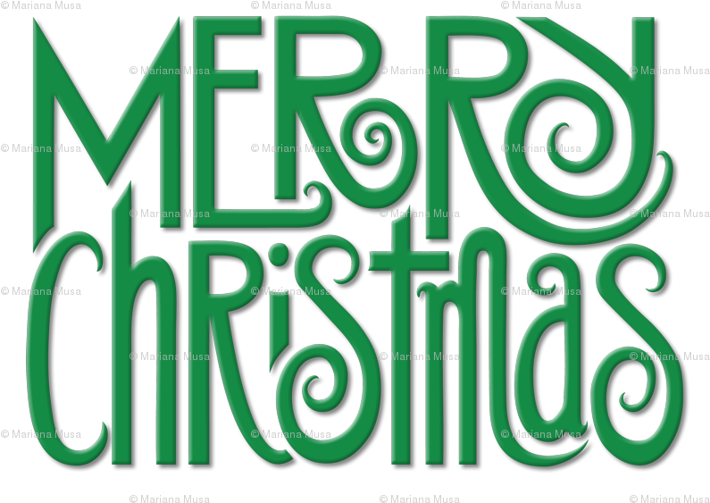 Merry Christmas Clear Background (850x607), Png Download
