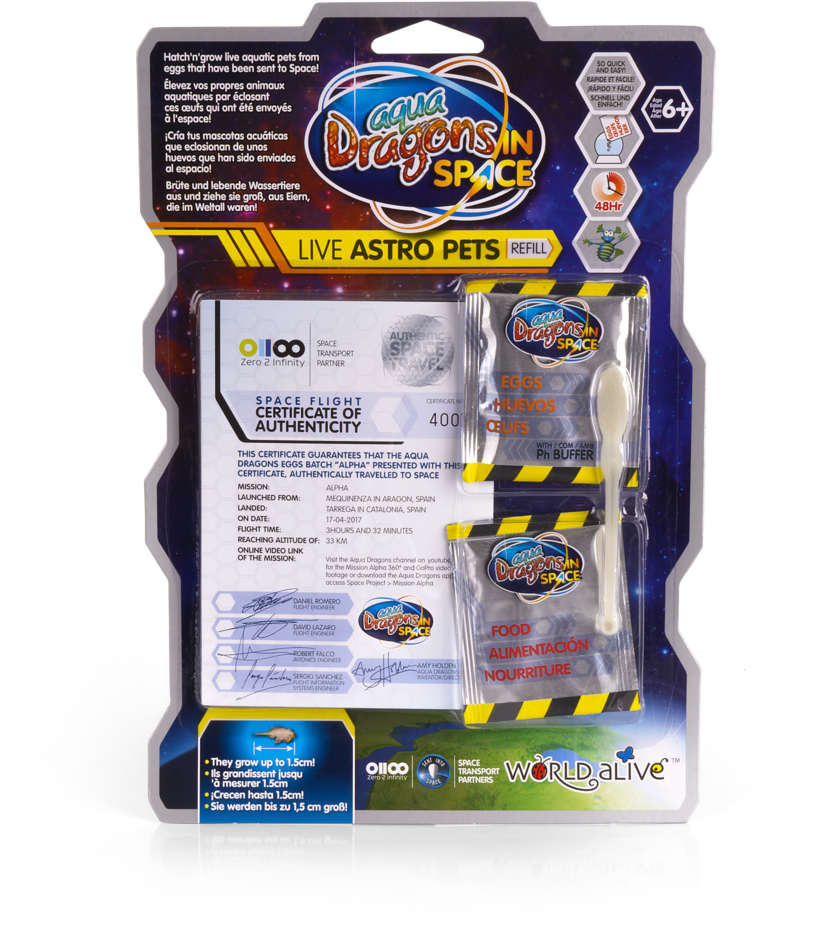 Aqua Dragons Live Astro Pets Deluxe (834x1024), Png Download