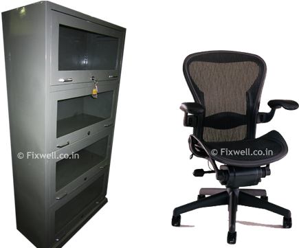 Office Furniture - Herman Miller Aeron Chair Size B Fully Featured In (500x360), Png Download