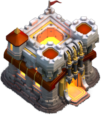 Clash Of Clans Town Hall (338x384), Png Download