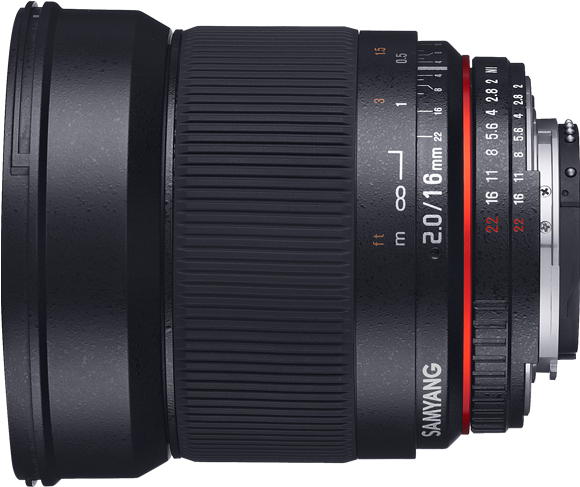1551772584 - Samyang 16mm F/2.0 Ed As Umc Cs Lens (olympus) (750x540), Png Download