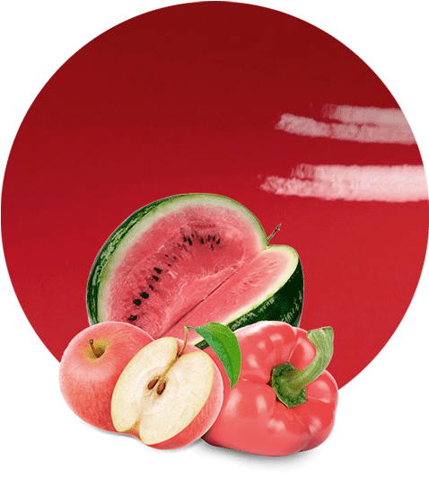 Mix Red Veggies & Fruit Compound - Watermelon (536x595), Png Download