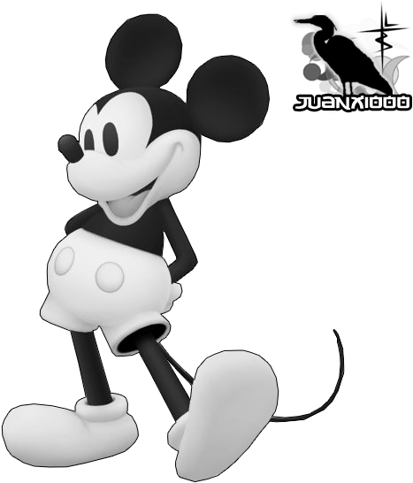 Cartoon Retro Mickey Mouse Old Mickey Mouse Cartoon - Sora Donald Goofy Timeless River (542x570), Png Download