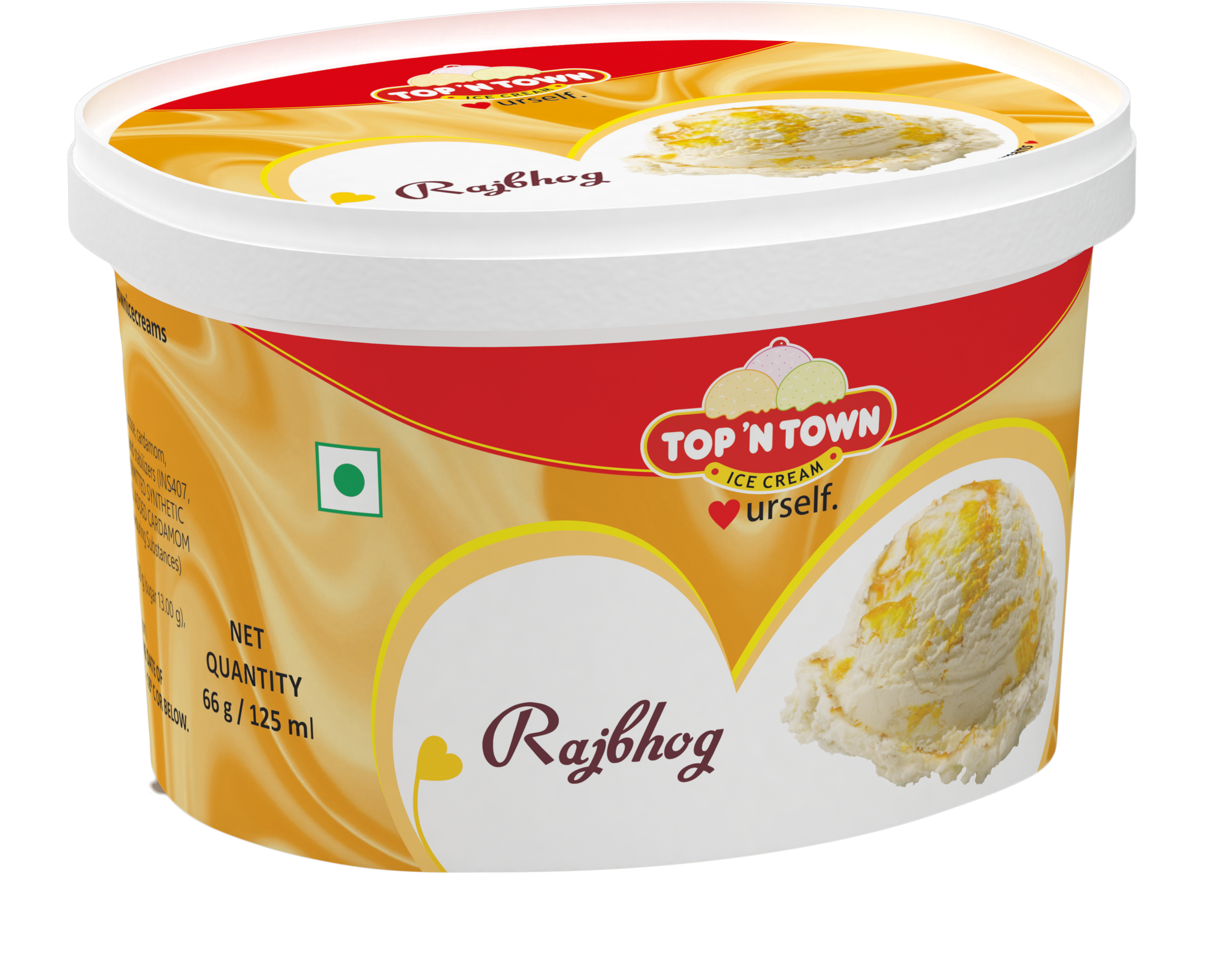 Rajbhog 125 Ml Ice Cream, Icecream Craft, Gelato - Kulfi (3500x2500), Png Download