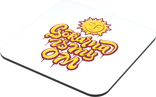 Gokarna Is My Om Yellow Coaster - Illustration (500x500), Png Download