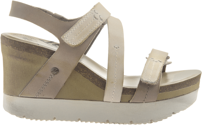 Womens Wedge Sandals Wavey In Cacao - Sandal (900x900), Png Download