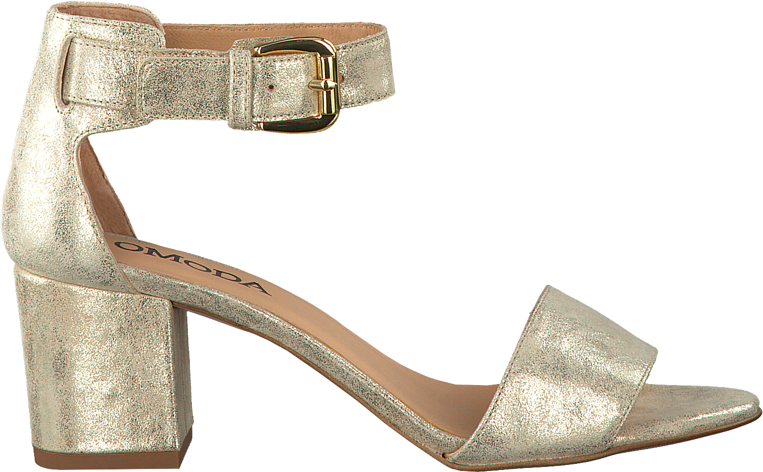 Women Gold Omoda Sandals 6160129 Gold Exaggeration - Silver (1500x943), Png Download