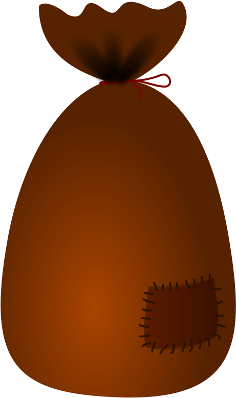 Brown Bags Clip Art (486x800), Png Download