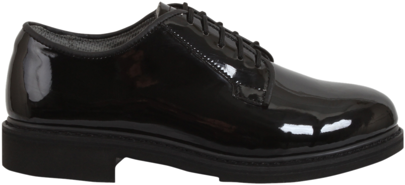 Rothco Men's Uniform Hi-gloss Oxford Dress Shoes Iceberg - Rothco 5055 Men's Black High-gloss Uniform Oxford Shoe (1024x1024), Png Download