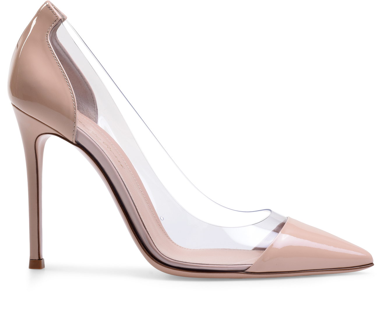 Plexi - Gianvito Rossi Plexi Pump White (500x500), Png Download