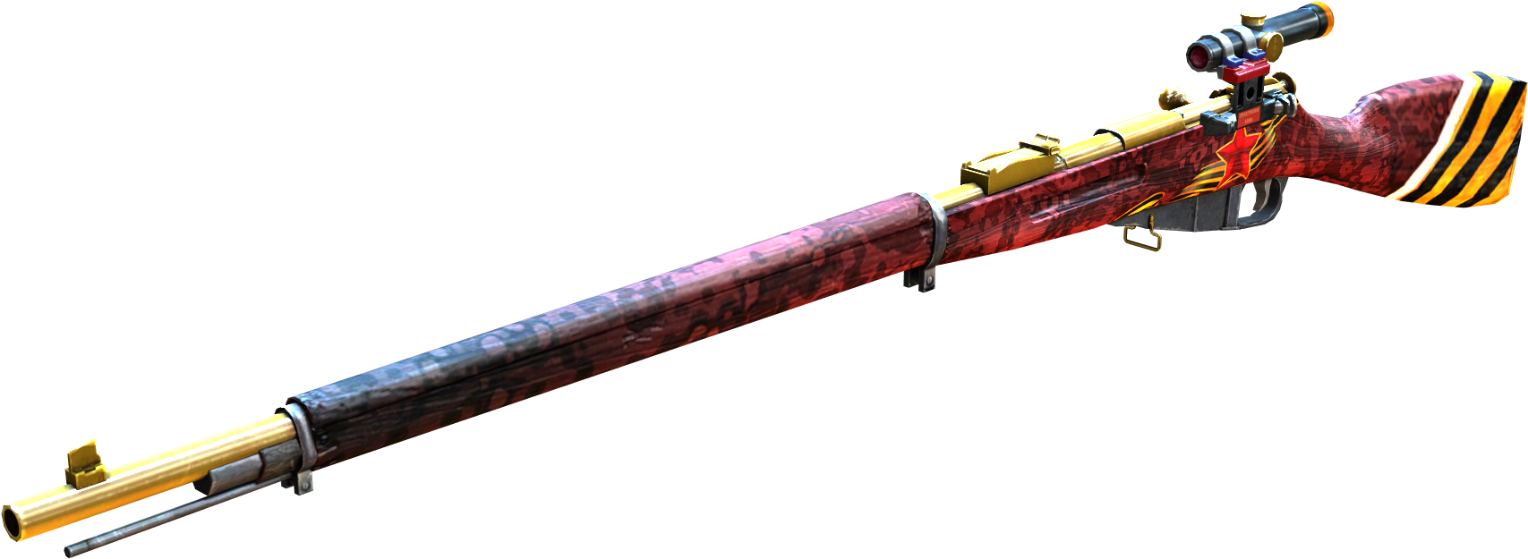 George Ribbon 2 - Mosin Nagant Red Ribbon (1920x1080), Png Download