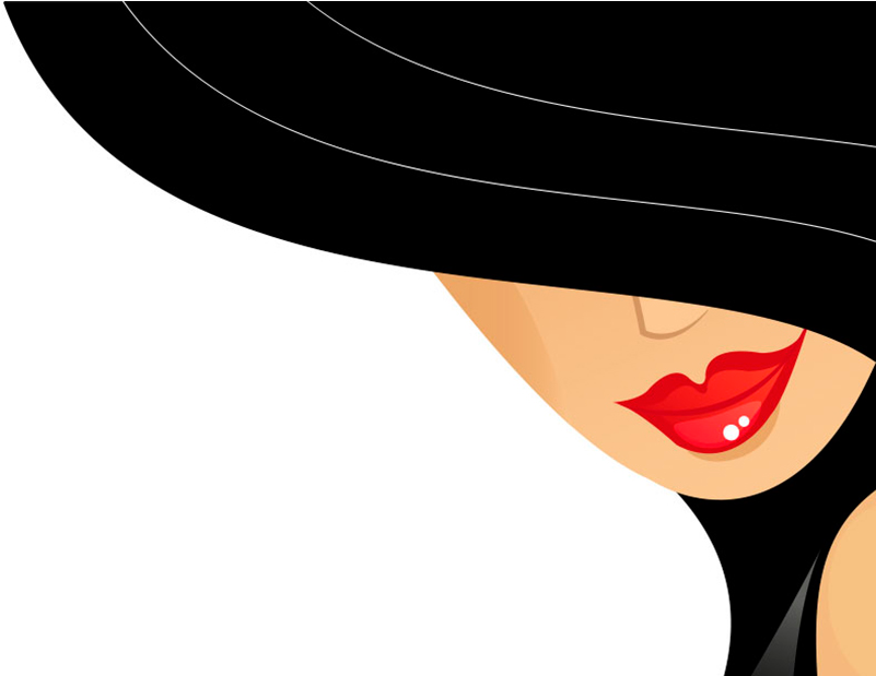 Hat - Women In Hats Clipart (800x800), Png Download