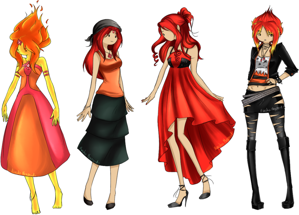 Flame Princess - Adventure Time (1024x743), Png Download