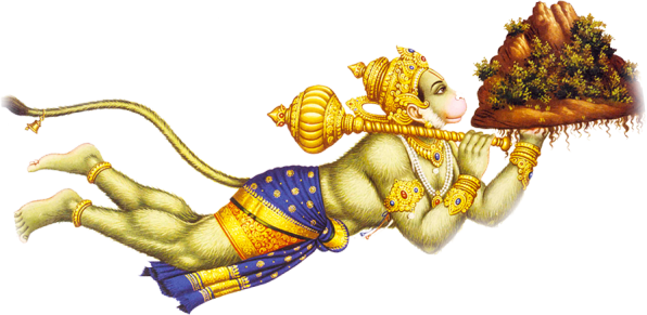 8 Day Bhaktimmersion - Hanuman Png (596x291), Png Download