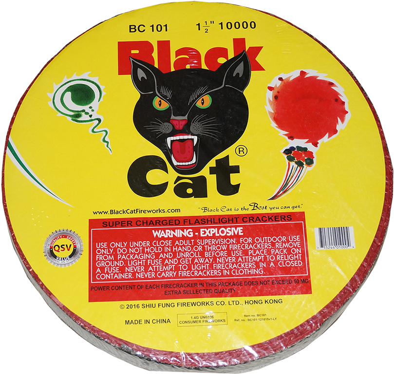 1/10000 Bc Firecracker Roll - Roll Of Black Cats Firecrackers (900x900), Png Download