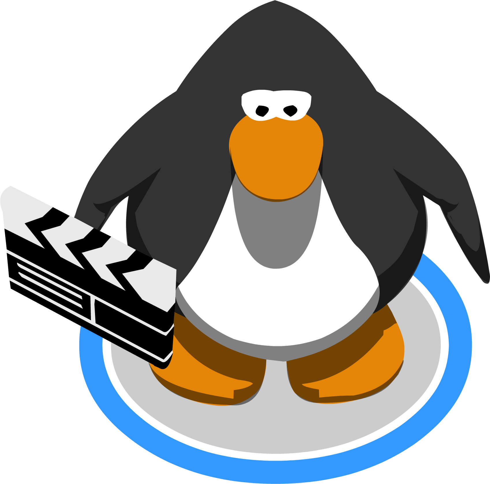 Clapboard Ig - Club Penguin Sprite (1697x1677), Png Download