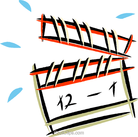 Clapboard Royalty Free Vector Clip Art Illustration (480x476), Png Download