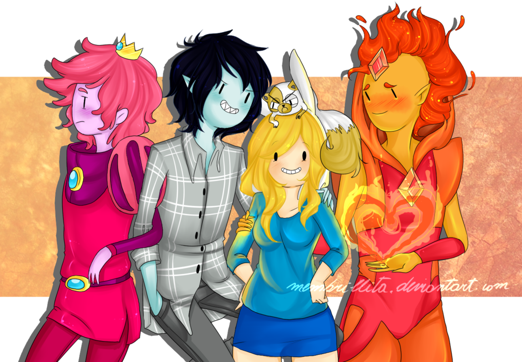 Marshall Lee Images Adventure Time With Fionna And - Fionna And Cake And Marshall Lee (1024x709), Png Download