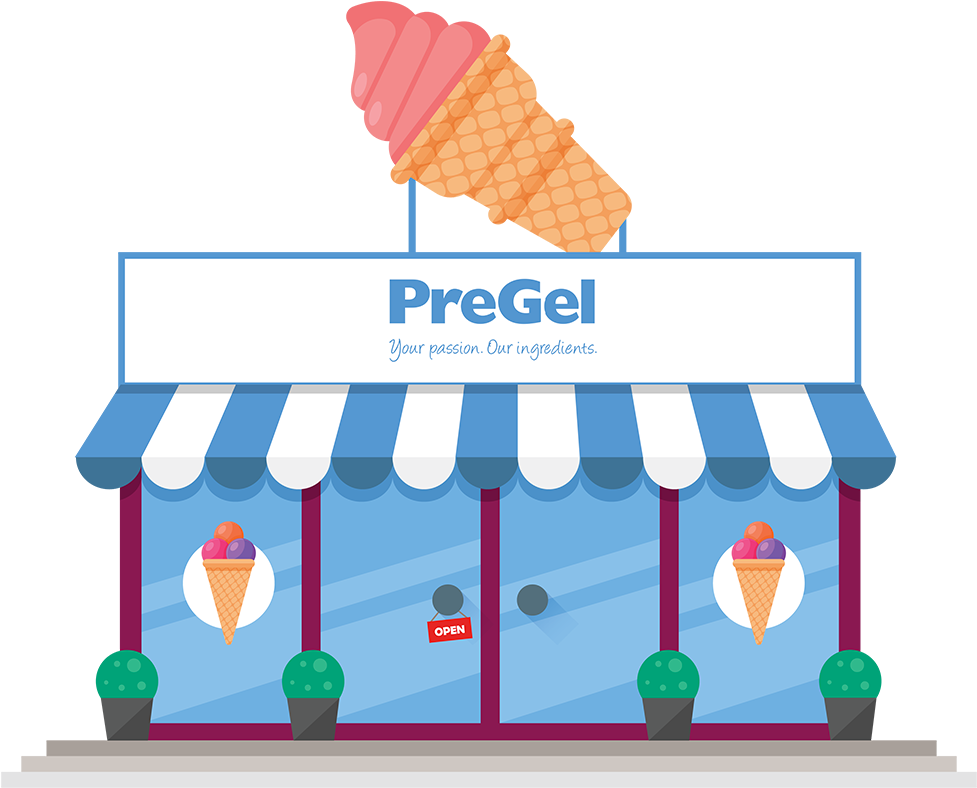 Gelato Shop Short - Cartoon Ice Cream Shops (980x806), Png Download