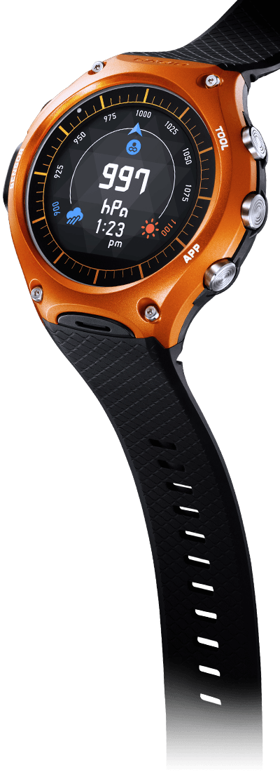 Img Src="/assets/img/wsd F10 Side Atm " Alt="wsd F10" - Casio Digital Multi-colour Dial Unisex Smart Watch-sw002 (400x1100), Png Download