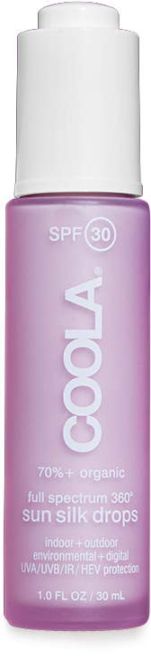 Organic Spf 30 Full Spectrum 360° Sun Silk Drops - Cosmetics (222x772), Png Download