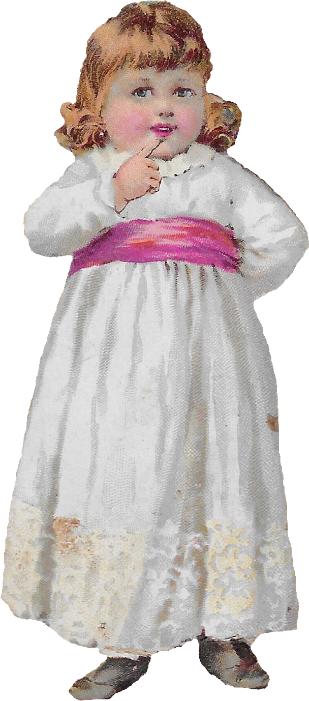 The Second Digital Girl Clip Art Image Is Of A Young - Clip Art (831x1600), Png Download