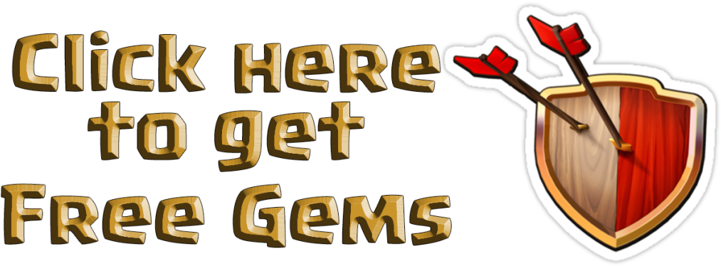Free Gems For Clash Of Clans Hack - Clash Of Clans (1024x384), Png Download