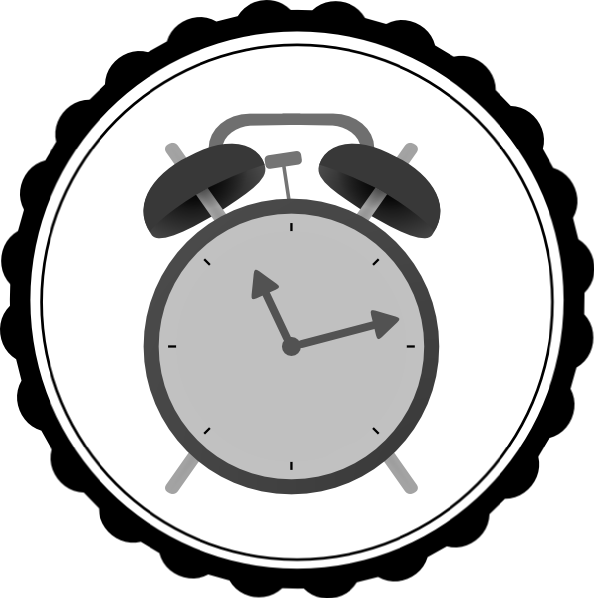 Alarm Clock Http - Alarm Clock Gif Png (594x598), Png Download