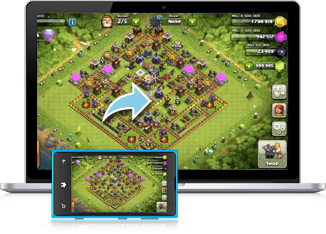 Play Clash Of Clans On Pc - Coc Hack (458x328), Png Download