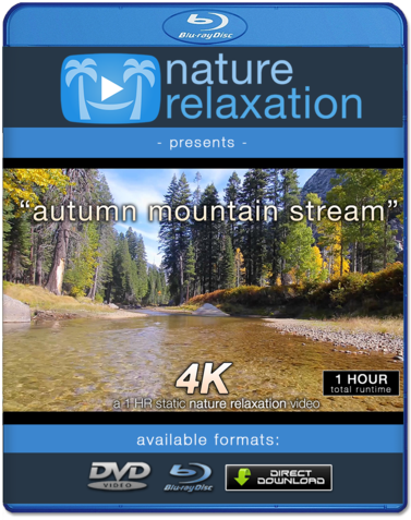 "autumn Mountain Stream" 1 Hr Static Nature Video - Blu-ray Disc (480x480), Png Download