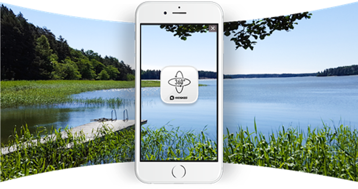 Kiosked Launches Wrapper So Any 360-degree Video/still - 360 Degree Video Mobile (1205x675), Png Download
